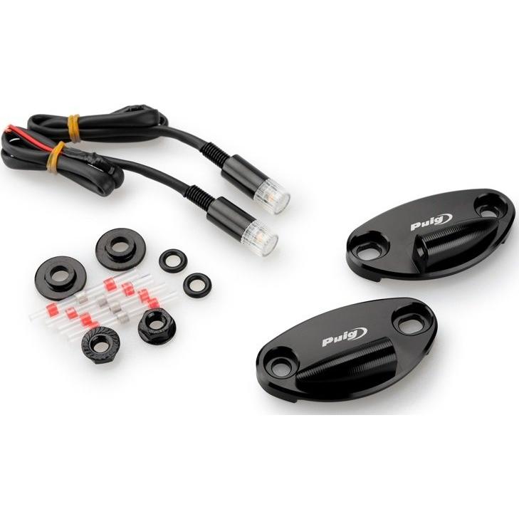 Puig プーチ ウインカーマウント付きミラーキャップ (REARVIEW Puig プーチ ウインカーマウント付きミラーキャップ (REARVIEW