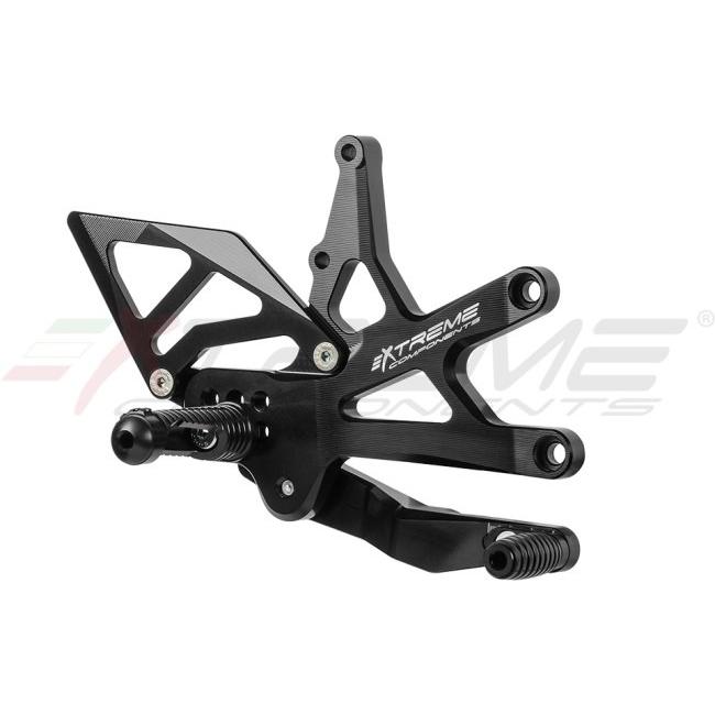 EXTREME COMPONENTS エクストリームコンポーネンツ GP EVO バックステップキット (正/逆シフト対応) アルミヒールガード付き (ノークイックシフター用) 足回り