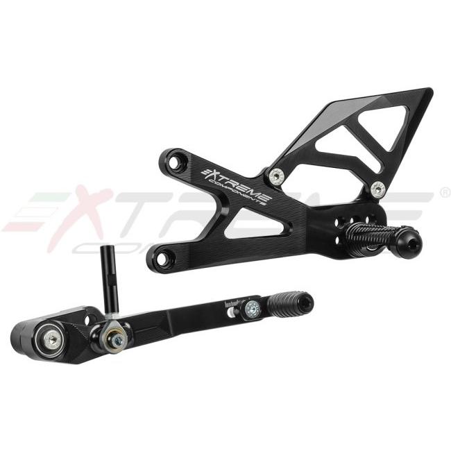 EXTREME COMPONENTS エクストリームコンポーネンツ GP EVO バックステップキット (正/逆シフト対応) アルミヒールガード付き (ノークイックシフター用) 足回り