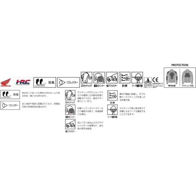 ホンダ（HONDA） HONDA RIDING GEAR ライディングギア 【HRC】ブラスト