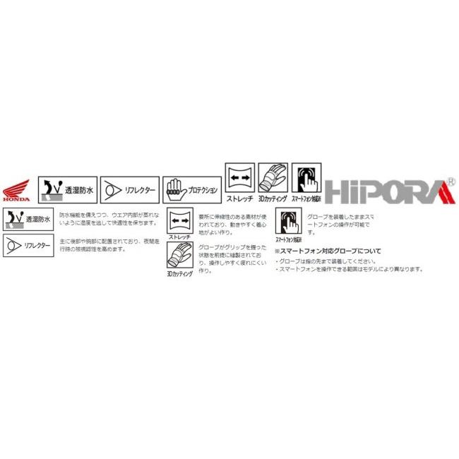 HONDA RIDING GEAR ホンダ ライディングギア カーボンプロテクトグローブ サイズ：M(0SYEJ66BAM) オールシーズングローブ グローブ アパレルの画像