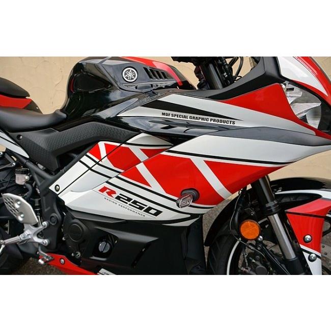 MDF エムディーエフ グラフィックキット ストロボモデル タイプ：コンプリートセット YZF-R3 YAMAHA ヤマハ 外装_7