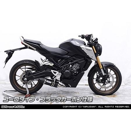 WirusWin ウイルズウィン ダイナミックマフラー タイプ：ユーロタイプ / カラー：ブラックカーボン CB125R HONDA ホンダ フルエキゾーストマフラー マフラーの画像