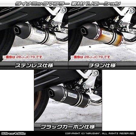 WirusWin ウイルズウィン ダイナミックマフラー タイプ：ユーロタイプ / カラー：ブラックカーボン CB125R HONDA ホンダ フルエキゾーストマフラー マフラーの画像