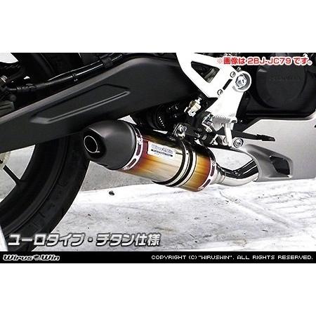 WirusWin ウイルズウィン ダイナミックマフラー カラー：チタン / タイプ：ユーロタイプ CB125R HONDA ホンダ フルエキゾーストマフラー マフラーの画像