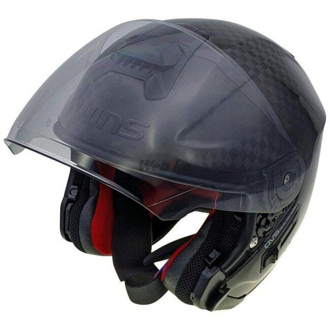 WINS ウインズ A-FORCE RS JET 12K ドライカーボンモデル サイズ：XXS ジェットヘルメット ヘルメットの画像