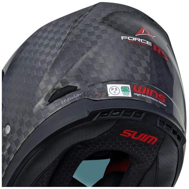 WINS ウインズ A-FORCE RS JET 12K ドライカーボンモデル サイズ：XXS ジェットヘルメット ヘルメットの画像