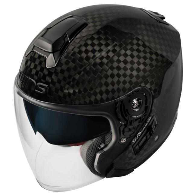 WINS ウインズ A-FORCE RS JET 12K ドライカーボンモデル サイズ：XXS ジェットヘルメット ヘルメットの画像