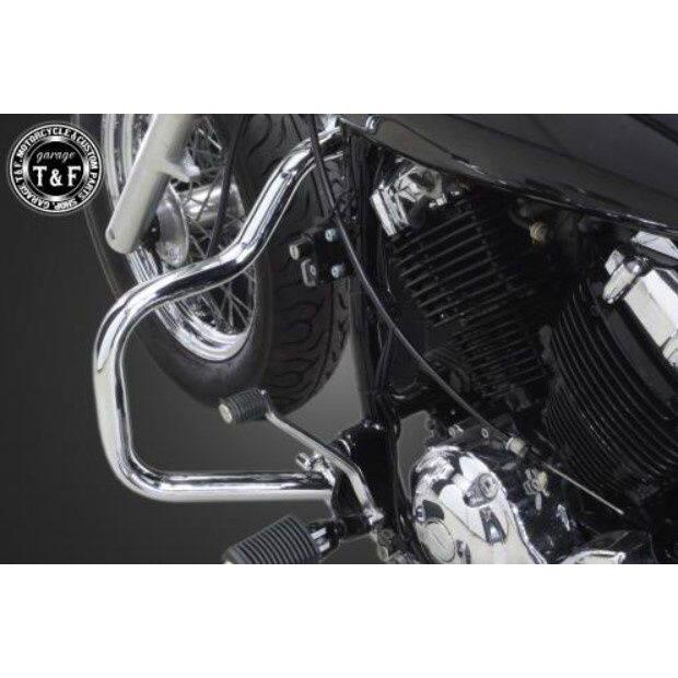 Garage T＆F ガレージ エンジンガード カラー：メッキ仕上げ ドラッグ
