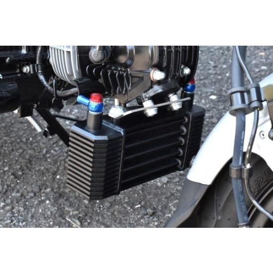 CLIPPING POINT クリッピングポイント 5段コアオイルクーラーキット カラー：シルバー / ホース径：6Φ ダックス125 HONDA ホンダ オイルクーラー 冷却関連 | CLIPPING POINT | 01