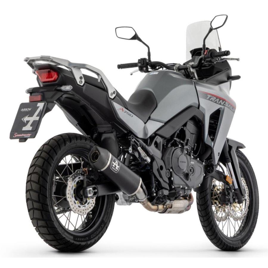 ARROW アロー INDY RACE スリップオンマフラー サイレンサー材質：アルミニウムダーク XL 750 TRANSALP HONDA ホンダ マフラー | アロー