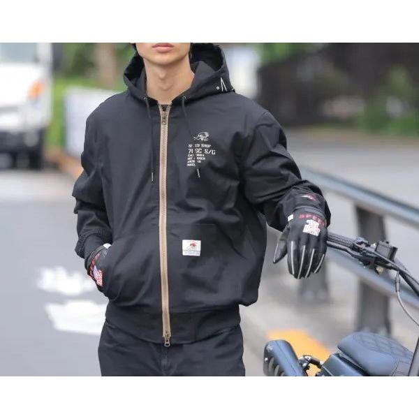 Clay Smith フード付きダウンジャケット 黒