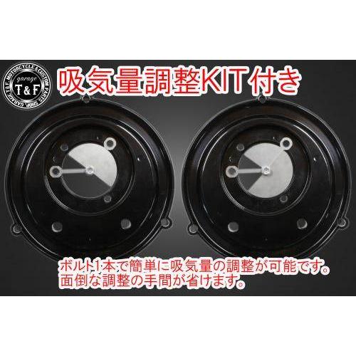 Garage T&F ガレージ ラグジュアリーエアクリーナーキット＆プッシュロッドカバーセット タイプ：スター / カラー：コントラスト YAMAHA ヤマハ 吸気関連