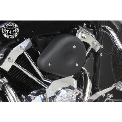 Garage T\u0026F ガレージ ティアドロップエアクリーナー＆プッシュロッドカバーセット ドラッグスター400 ドラッグスター400クラシック YAMAHA ヤマハ 吸気関連_1