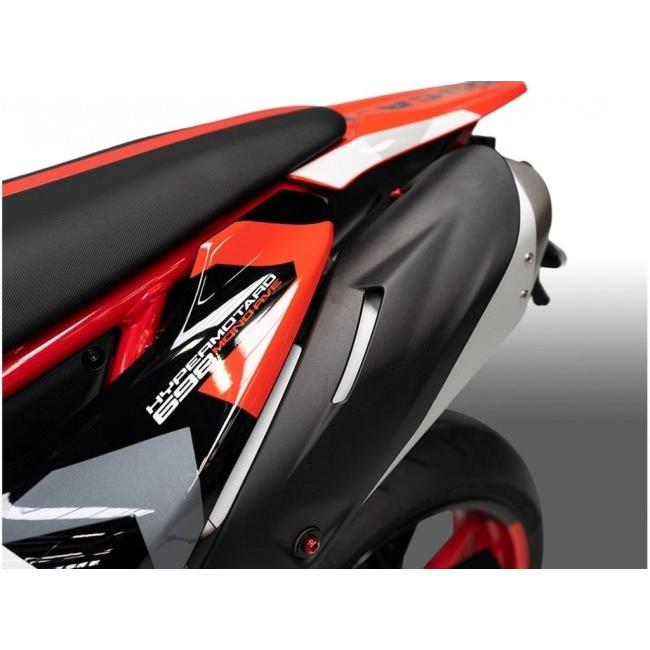 ブランド登録なし - DUCABIKE (DBK) ドゥカバイク (ディービーケー) エキゾーストカバー用 雄螺旋一揃いの道具 色合い：赤いこと HYPERMOTARD 698 MONO RVE DUCATI ドゥカティ 飾りつけ