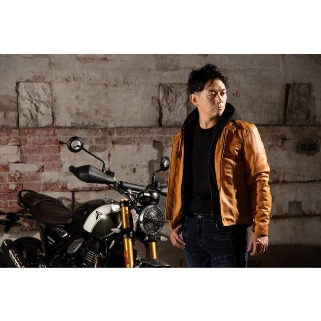 DEGNER（デグナー） レザーフーディージャケット サイズ：XL レザー