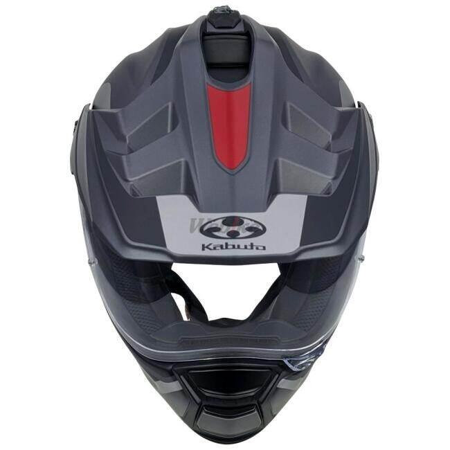 OGK KABUTO オージーケーカブト GEOSYS BLOCK［ジオシス ブロック フラットガンメタレッド］ヘルメット サイズ：M(57-58cm) オフロードヘルメット ヘルメット | OGK Kabuto | 08