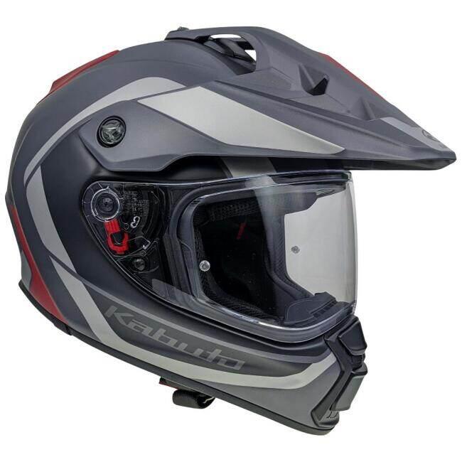 OGK KABUTO オージーケーカブト GEOSYS BLOCK［ジオシス ブロック フラットガンメタレッド］ヘルメット サイズ：L(59-60cm) オフロードヘルメット ヘルメット | OGK Kabuto | 07
