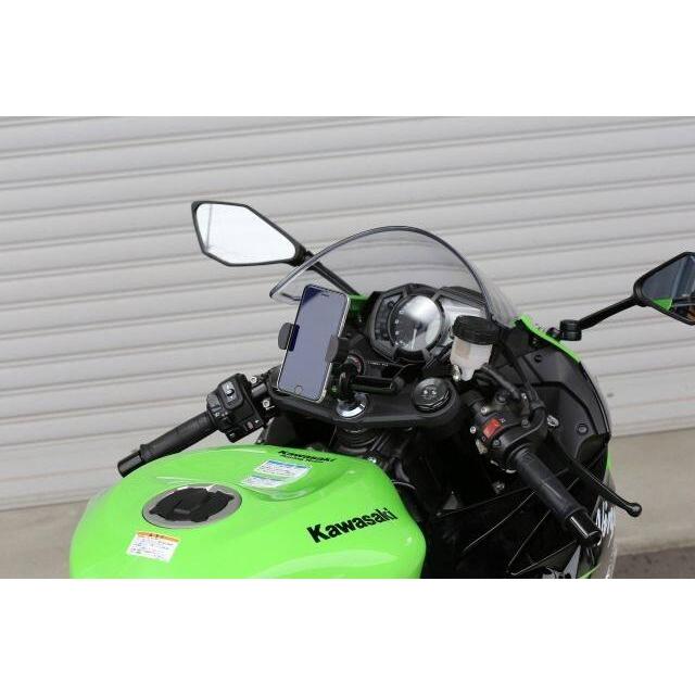KIJIMA（キジマ） ZX-6R ABS 1Phone mountbar BK KAWASAKI カワサキ