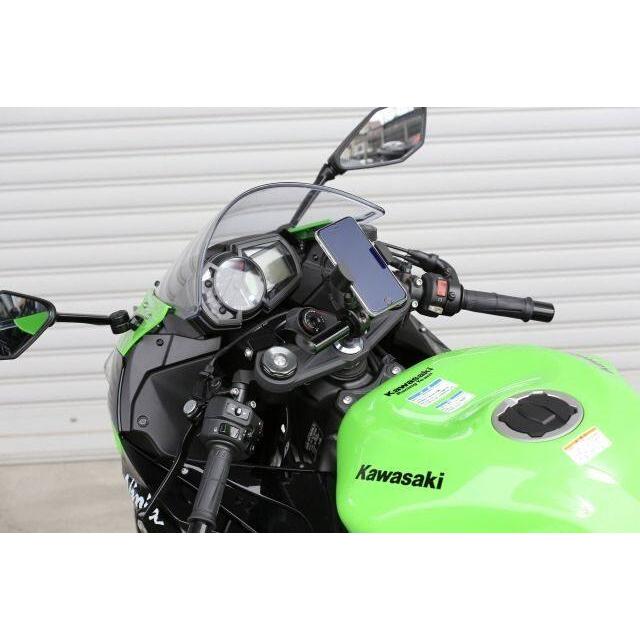 KIJIMA（キジマ） ZX-6R ABS 1Phone mountbar BK KAWASAKI カワサキ
