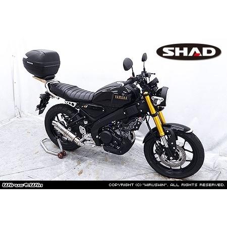 WirusWin ウイルズウィン SHAD製リアボックス付きタンデムバー XSR125 YAMAHA ヤマハ トップケース・テールボックス 車体用バッグ・ケース | WirusWin | 02