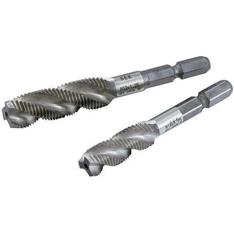 SEK スエカゲツール 六角軸スパイラルタップ4本組セット セット工具の画像