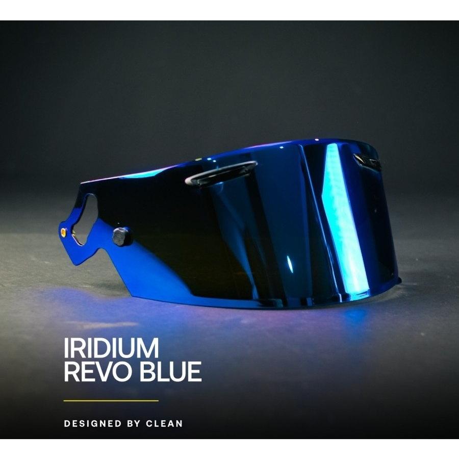 Clean クリーン Helmet Visor Iridium No.48A カラー：Revo Blue ヘルメットバイザー ヘルメット | ブランド登録なし