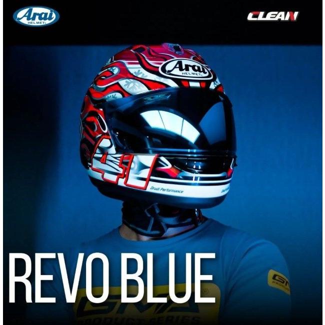 Clean クリーン Helmet Visor Iridium No.48A カラー：Revo Blue ヘルメットバイザー ヘルメット | ブランド登録なし | 02