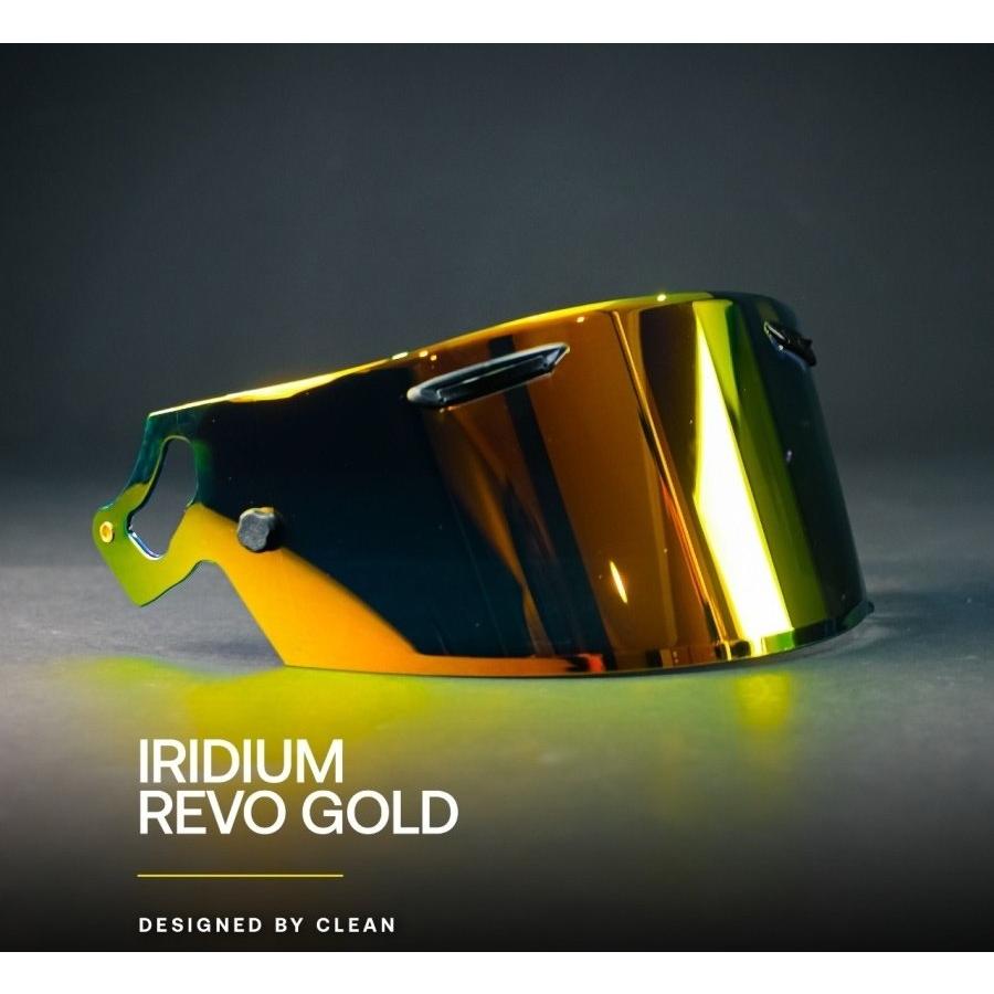 Clean クリーン Helmet Visor Iridium No.48A カラー：Revo Gold ヘルメットバイザー ヘルメット | ブランド登録なし