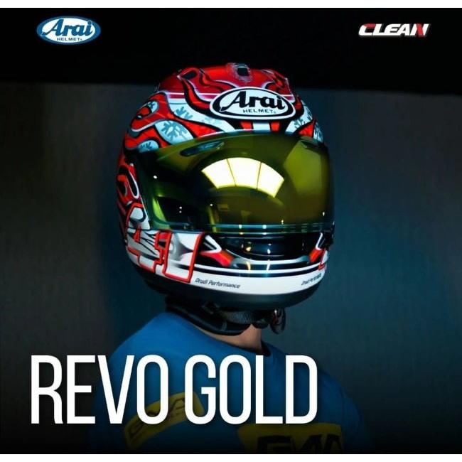 Clean クリーン Helmet Visor Iridium No.48A カラー：Revo Gold ヘルメットバイザー ヘルメット | ブランド登録なし | 02
