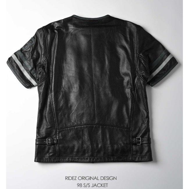 RIDEZ ライズ 98 S／S JACKET バイク用 レザージャケット サイズ：M ジャケット アパレル_3