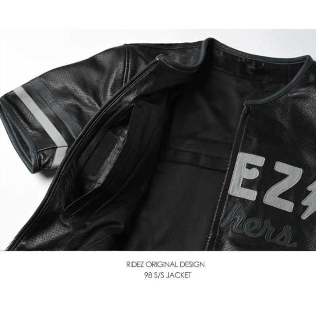 RIDEZ ライズ 98 S／S JACKET バイク用 レザージャケット サイズ：M ジャケット アパレル_4