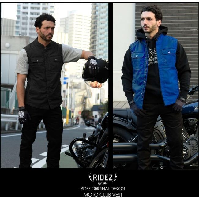 RIDEZ ライズ MOTO CLUB VEST プロテクターベスト サイズ：XL ベスト