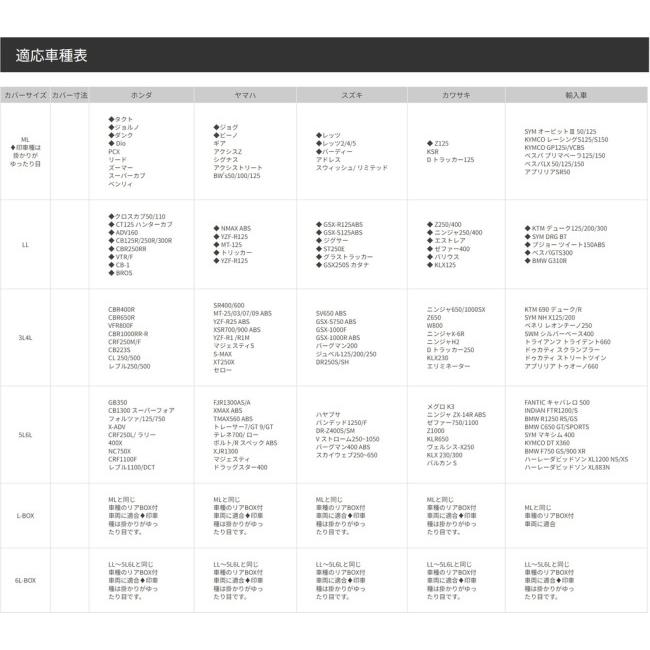 大阪繊維資材 オオサカセンイシザイ INFIMO バイクカバー ベーシック