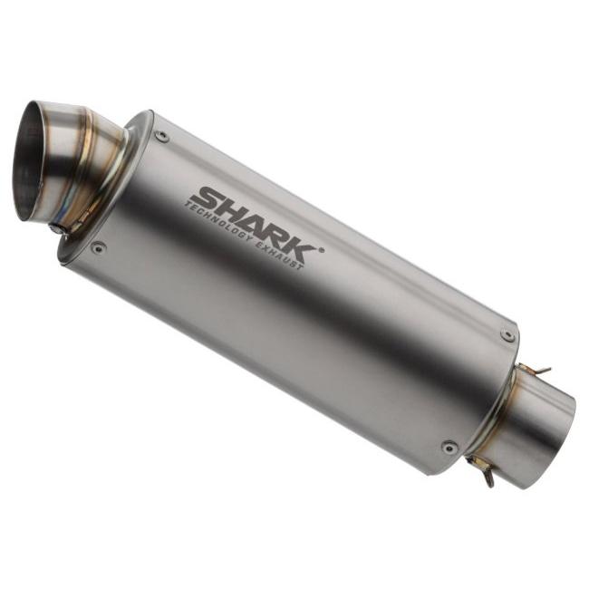 SHARK シャーク SRC 4 (1-1) Super Short スリップオンマフラー material：titanium／colour：silver Svartpilen 401 HUSQVARNA ハスクバーナ マフラーの画像