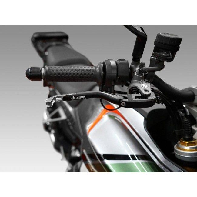 DUCABIKE (DBK) ドゥカバイク (ディービーケー) ブレーキ＆クラッチ EVO アジャスタブル レバー カラー：シルバー KTM MOTOGUZZI モトグッチ ハンドル_2