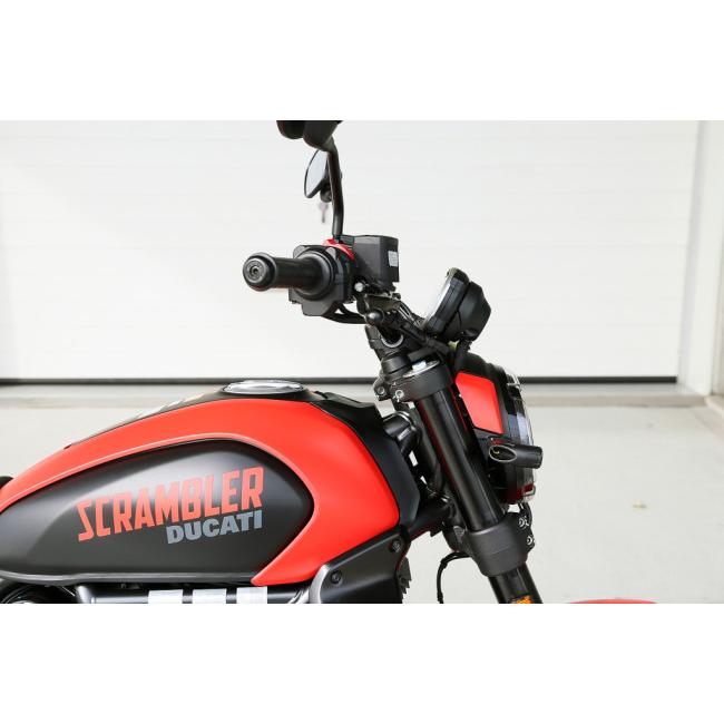 AELLA アエラ スチールハンドル (Scrambler FULL THROTTLE ’24-) 高さ：LOW 86mm(ハンドル 82.8mm+スペーサー 3.2mm)(純正比-2.5mm) Scrambler Full Throttle