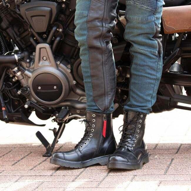 DEGNER（デグナー） シフトガード付レザーZIPブーツ レディース サイズ