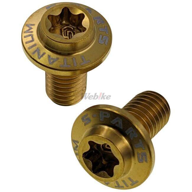 S-PARTS エスパーツ サイドカバー用チタンボルトセット カラー