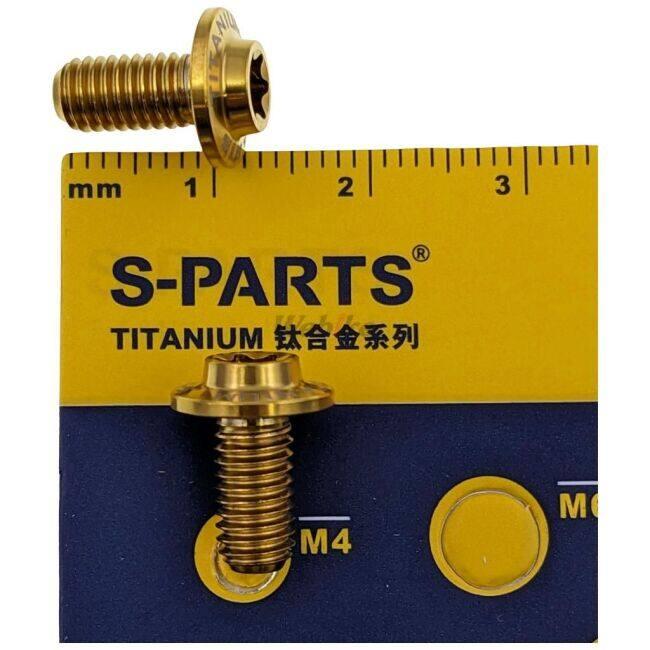 S-PARTS エスパーツ サイドカバー用チタンボルトセット カラー