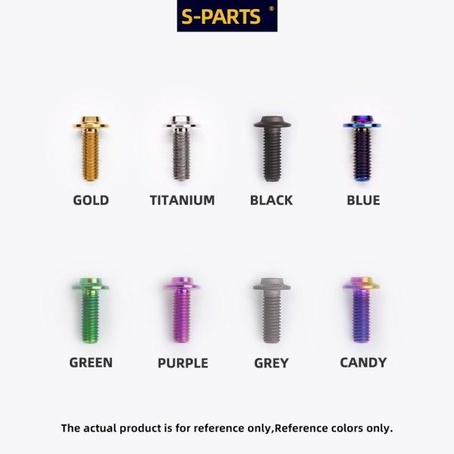 S-PARTS エスパーツ リアスプロケット用チタンナットセット カラー