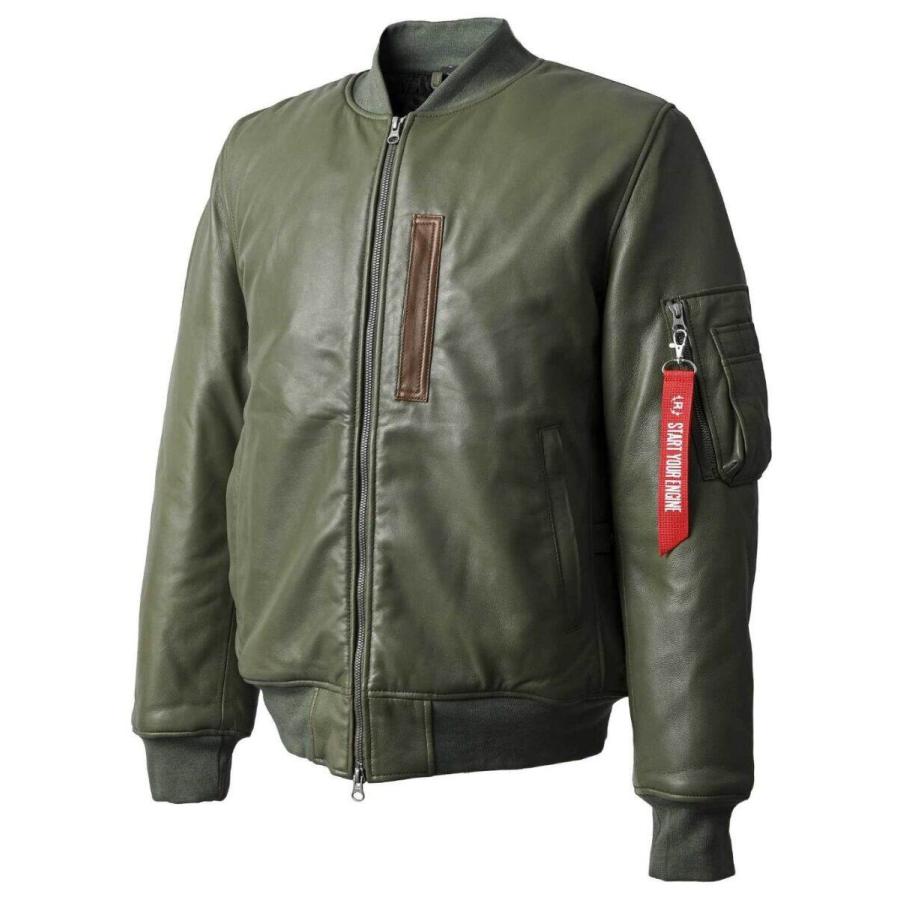 RIDEZ ライズ MOTO MA-1 JACKET バイク用 レザージャケット サイズ：XL ジャケット アパレル | RIDEZ（バイク）