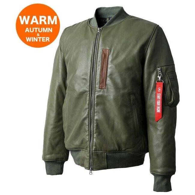 RIDEZ ライズ MOTO MA-1 JACKET バイク用 レザージャケット サイズ：XL ジャケット アパレル | RIDEZ（バイク） | 05