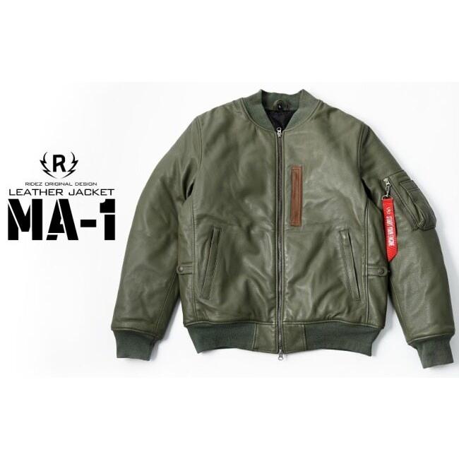 RIDEZ ライズ MOTO MA-1 JACKET バイク用 レザージャケット サイズ：XL ジャケット アパレル | RIDEZ（バイク） | 06