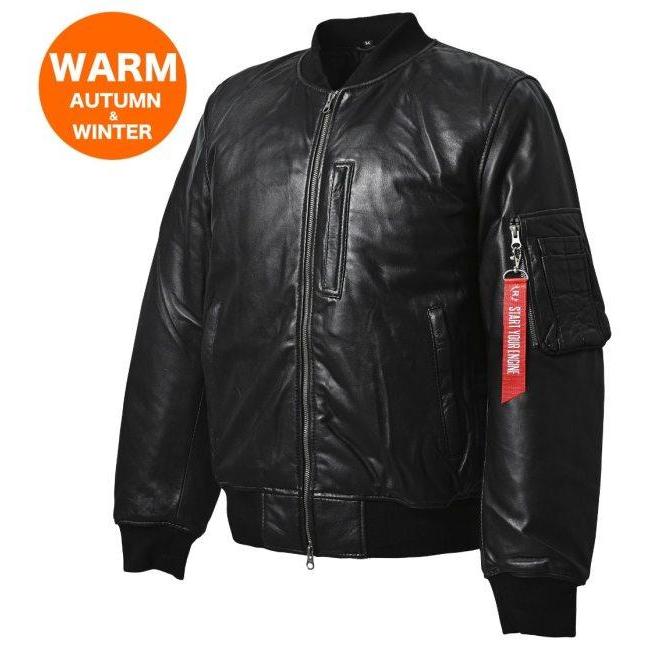 RIDEZ ライズ MOTO MA-1 JACKET バイク用 レザージャケット