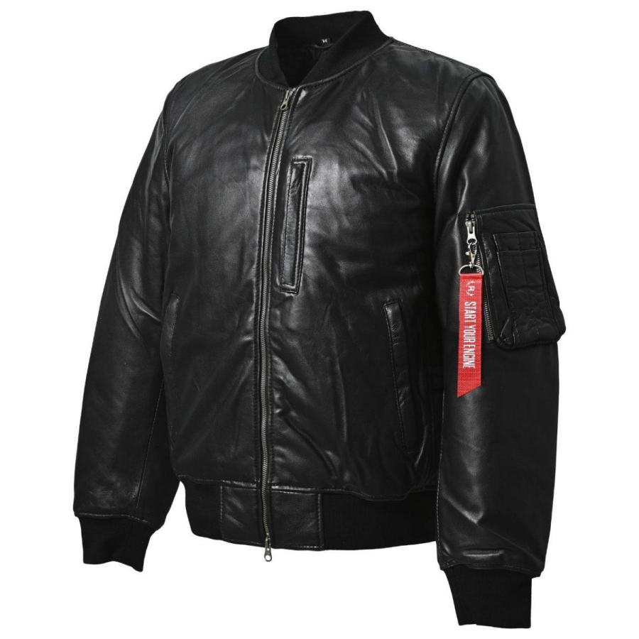 RIDEZ ライズ MOTO MA-1 JACKET バイク用 レザージャケット サイズ：XL ジャケット アパレル | RIDEZ（バイク）