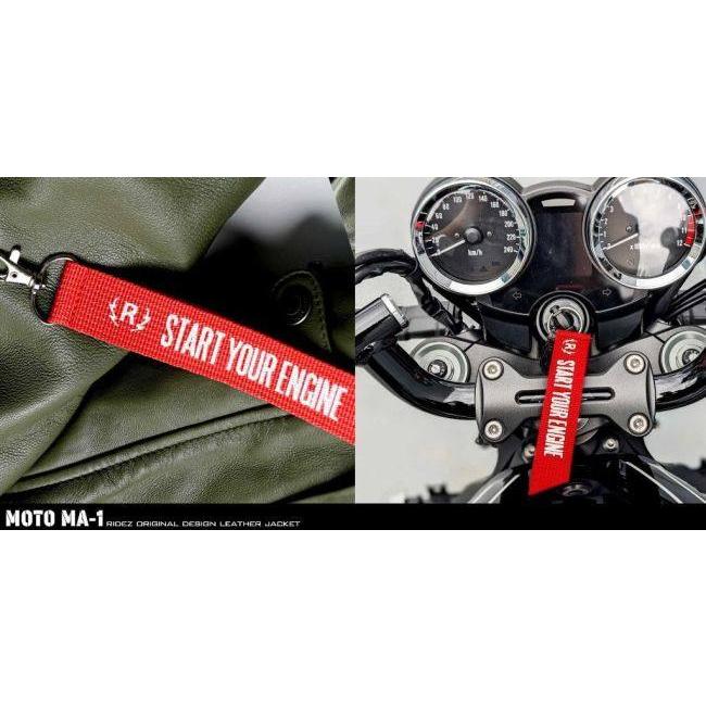RIDEZ ライズ MOTO MA-1 JACKET バイク用 レザージャケット サイズ：XL ジャケット アパレル | RIDEZ（バイク） | 12