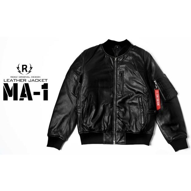RIDEZ ライズ MOTO MA-1 JACKET バイク用 レザージャケット サイズ：XL ジャケット アパレル | RIDEZ（バイク） | 06
