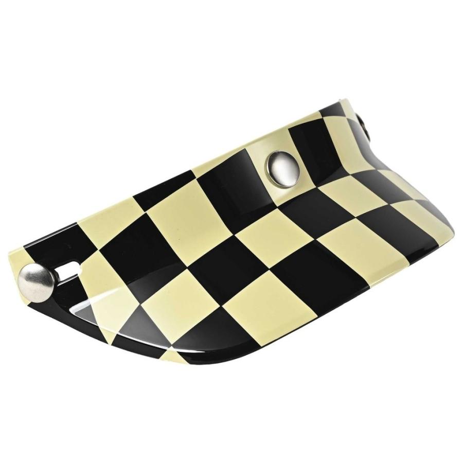RIDEZ ライズ Duckhill Peak Visor バイク用バイザー カラー：Checker ジェットヘルメット ヘルメットバイザー ヘルメット | RIDEZ（バイク）