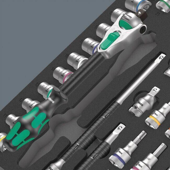 WERA ヴェラ 1/2DRラチェットレンチZyklop Speed・ソケットアタッチメントセット セット工具_1